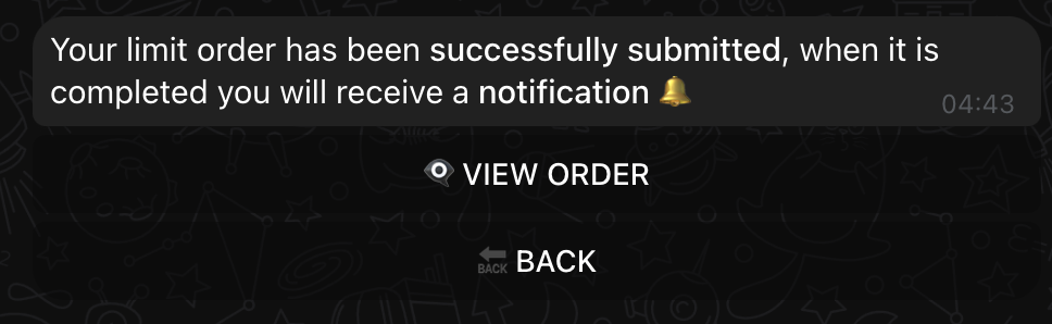 Success Notification