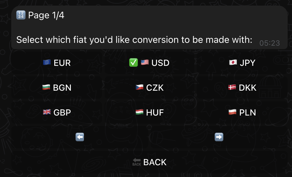 Select Currency